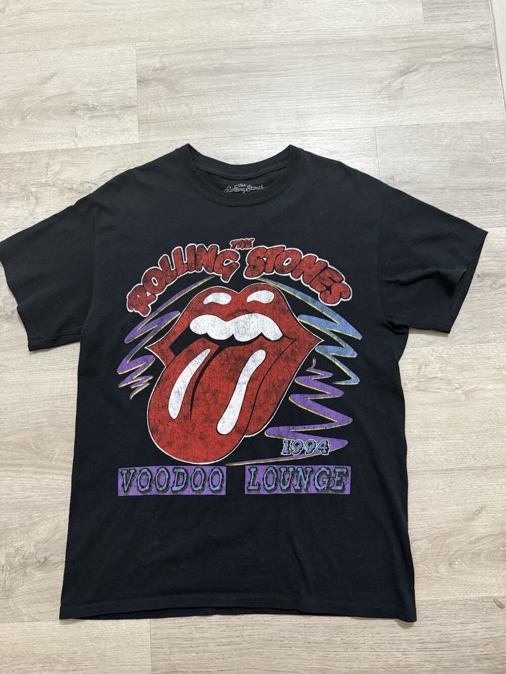 Rolling Stones Original Vintage T-Shirt Voodoo Lounge World Tour 1994 - Men's M